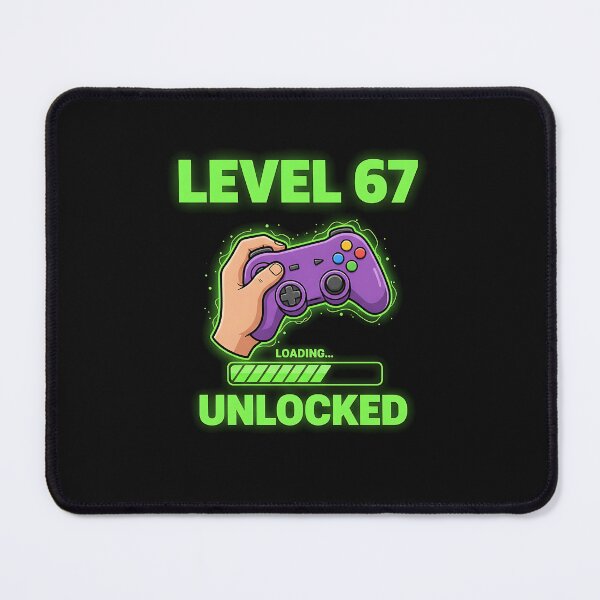 Item preview, Level 67 Unlocked Gaming 6-7 School Meme Six Seven Boys Kids  designed and sold by merlinnears.