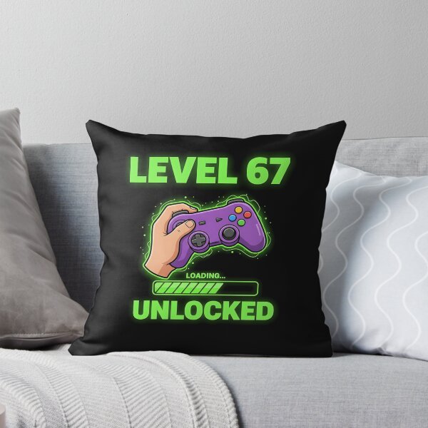 Item preview, Level 67 Unlocked Gaming 6-7 School Meme Six Seven Boys Kids  designed and sold by merlinnears.