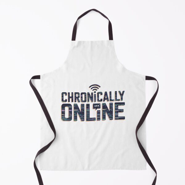 Item preview, CHRONICALLY ONLINE Digital Glitch Typography | Funny Geek Computer Science Tech Quote | Internet Meme designed and sold by pixelpopplanet.