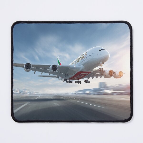Item preview, Emirates Airbus A380 Lifting Into Clear Skies at Dubai International designed and sold by Skyframe Aviation.