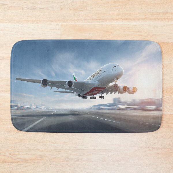 Item preview, Emirates Airbus A380 Lifting Into Clear Skies at Dubai International designed and sold by Skyframe Aviation.