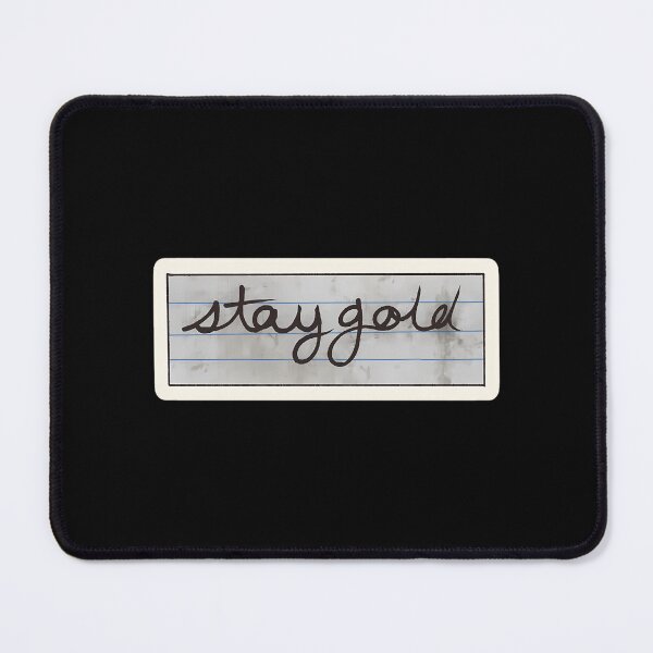 Item preview, Stay Gold On Notebook Paper designed and sold by jerald-parsi.