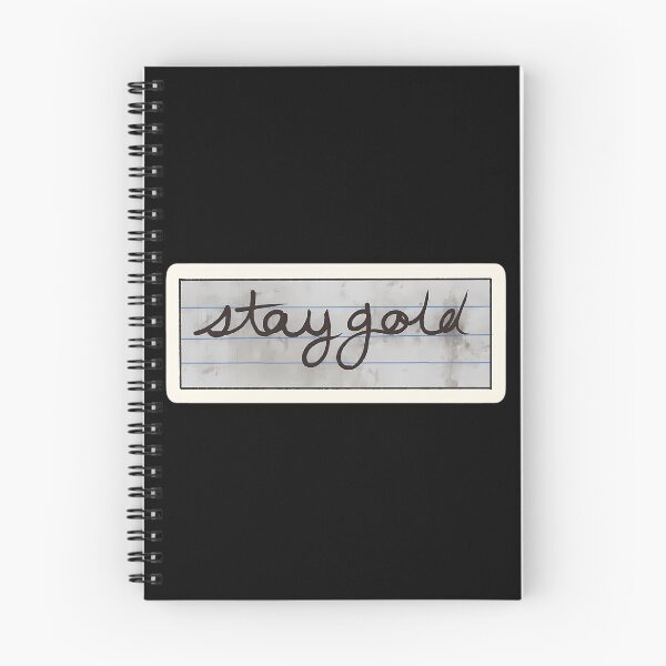 Item preview, Stay Gold On Notebook Paper designed and sold by jerald-parsi.