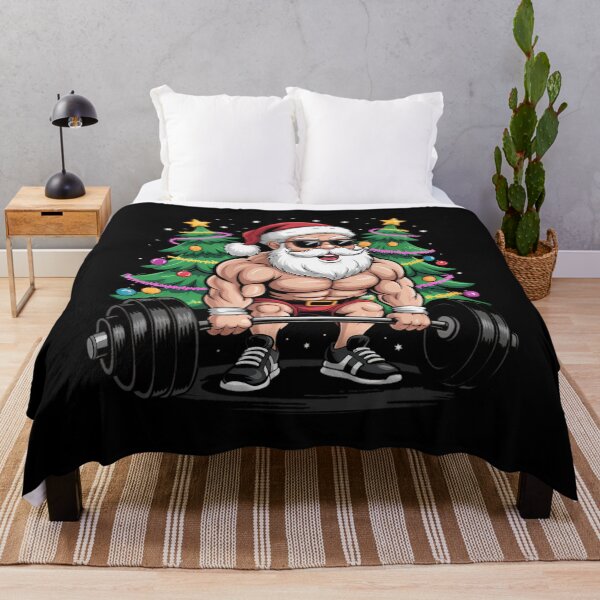 Item preview,  Funny Christmas Santa Deadlift Xmas Weightlift Gym designed and sold by ScottieBode.