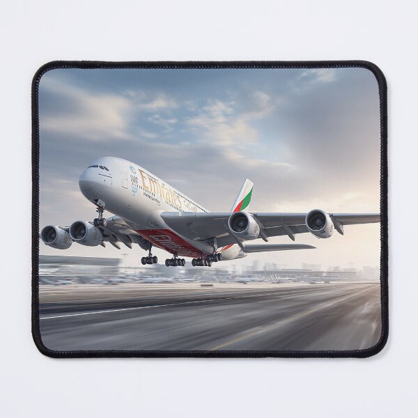Item preview, Emirates Flagship A380 Lifting From the Runway with Engines Roaring designed and sold by Skyframe Aviation.