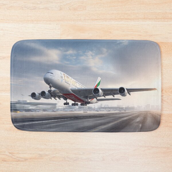 Item preview, Emirates Flagship A380 Lifting From the Runway with Engines Roaring designed and sold by Skyframe Aviation.