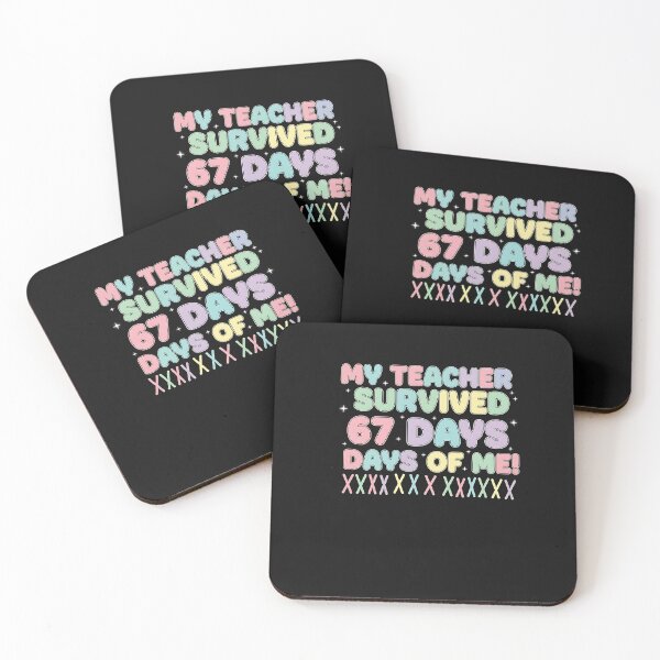 Item preview, My Teacher Survived 67 Days Of Me School 67 Meme Students  designed and sold by merlinnears.