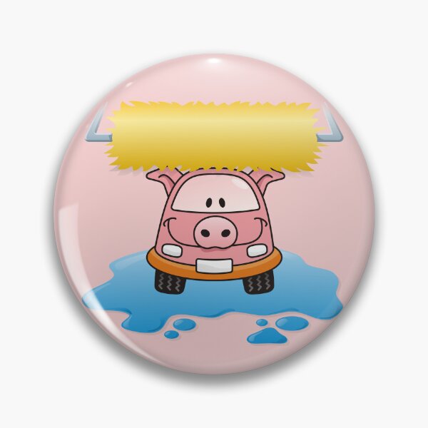 Item preview, Carwash Pig Cartoon designed and sold by sifis.