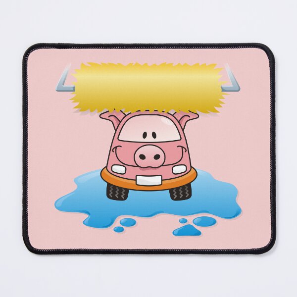 Item preview, Carwash Pig Cartoon designed and sold by sifis.