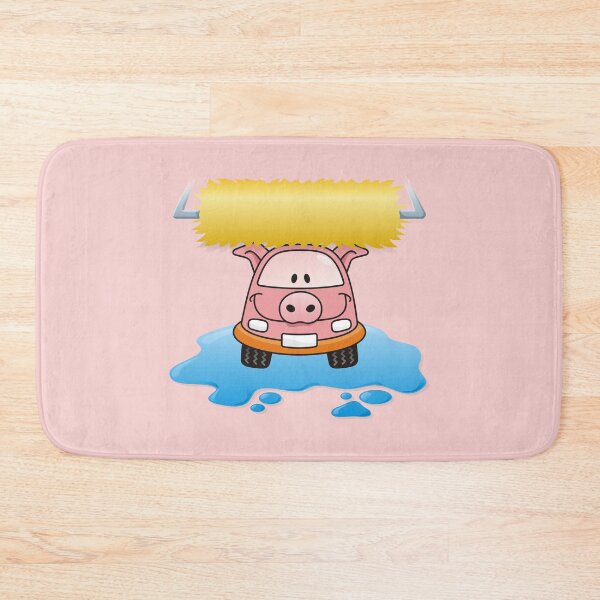 Item preview, Carwash Pig Cartoon designed and sold by sifis.