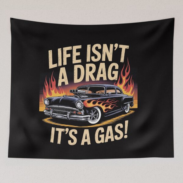 Item preview, Life Isn't A Drag It's A Gas Gasser Hot Rod 1955 designed and sold by ConceptThena.