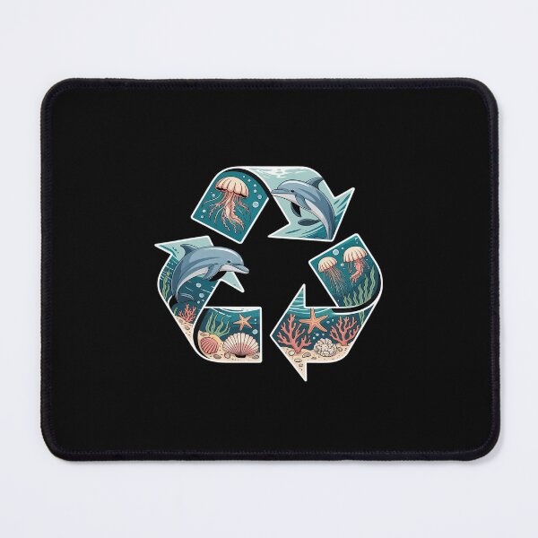 Item preview, Nautical Eco Recycle Symbol Fantasy Sea Animal designed and sold by TechnicalSara.