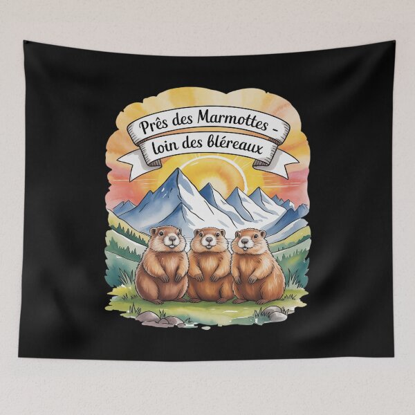 Item preview, Near Marmots Away from Badgers designed and sold by TechnicalSara.