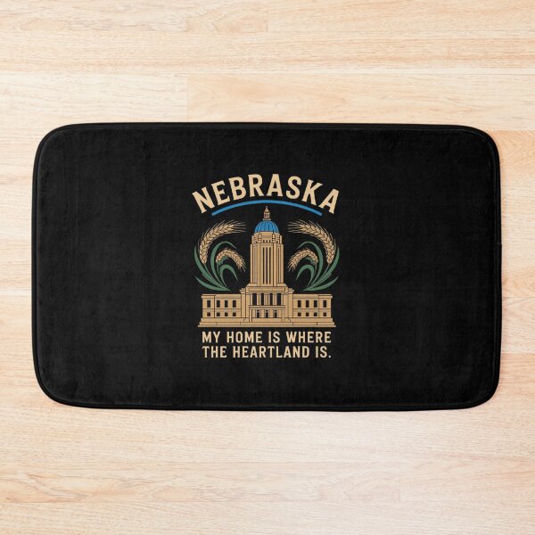 Item preview, Nebraska Heartland State Pride Graphic in Gold Red Blue designed and sold by TechnicalSara.