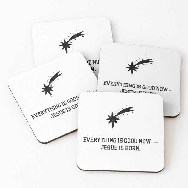 Item preview, Everything Is Good Now – Jesus Is Born (Minimalist Christmas Design) designed and sold by Kindloom.