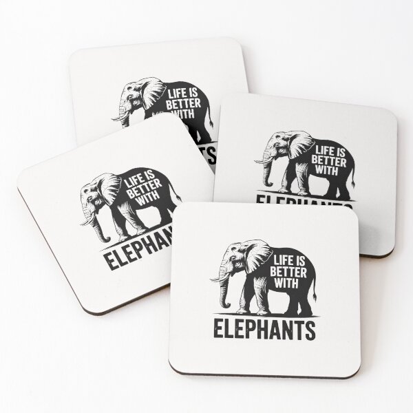 Item preview, Life Is Better With Elephants Elephant Lover designed and sold by ConceptThena.