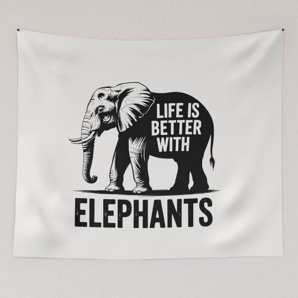 Item preview, Life Is Better With Elephants Elephant Lover designed and sold by ConceptThena.