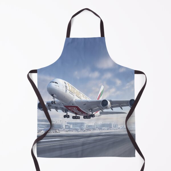 Item preview, Emirates Jetliner A380 Breaking Free of the Ground in Clear Skies designed and sold by Skyframe Aviation.