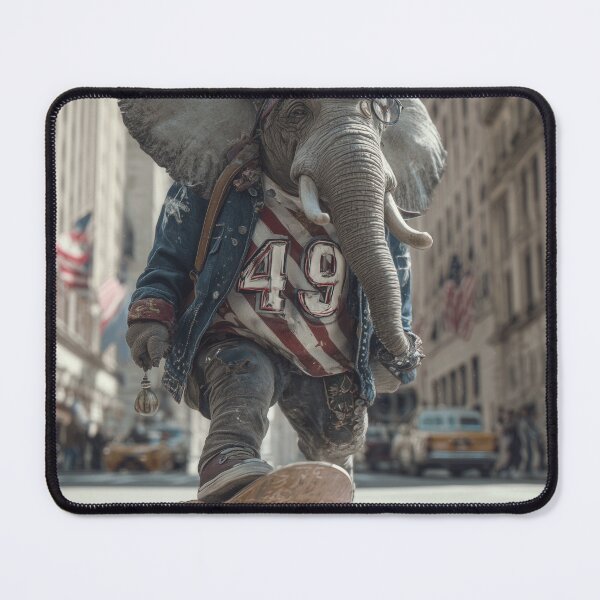 Item preview, Elephant riding a skateboard in New York designed and sold by devguy.