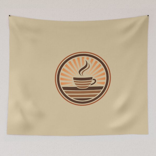 Item preview, Coffee loverful retro 70th design  designed and sold by Happyhoo1.