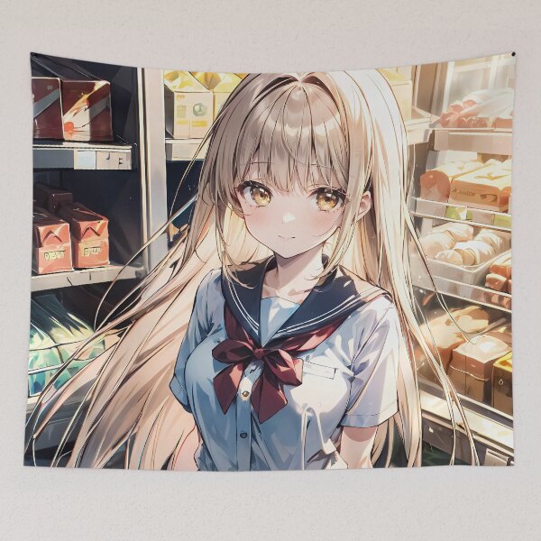 Item preview, Mahiru Shiina Grocery Day Angel Next Door Anime designed and sold by CarlosBender.