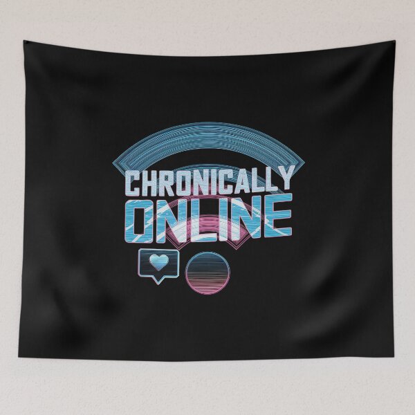 Item preview, CHRONICALLY ONLINE Synthwave WiFi Design | Digital Geek Computer Science Tech | Retro Aesthetic designed and sold by pixelpopplanet.
