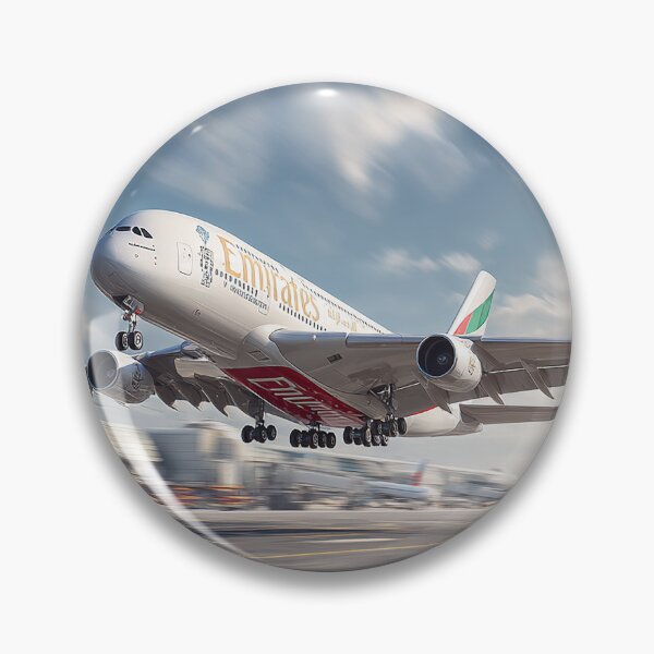 Item preview, Emirates Long Haul A380 Beginning Its Ascent with Desert Heat Rising designed and sold by Skyframe Aviation.