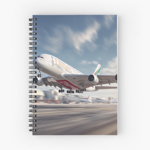Item preview, Emirates Long Haul A380 Beginning Its Ascent with Desert Heat Rising designed and sold by Skyframe Aviation.