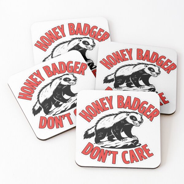 Item preview, Honey Badger Attitude Vinyl Sticker designed and sold by GeniePixel.