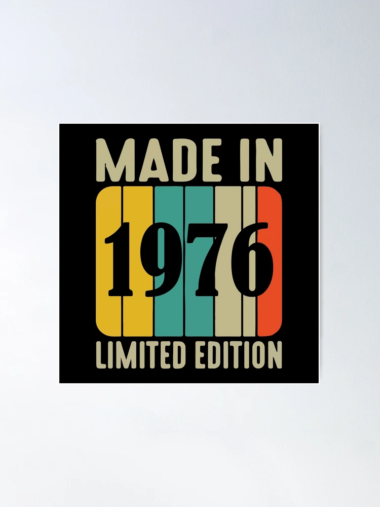 Retro Original Made in 1976 limited edition Vintage
