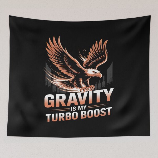 Item preview, Neon Eagle Gravity Is My Turbo Boost Trucker Driver designed and sold by TechnicalSara.