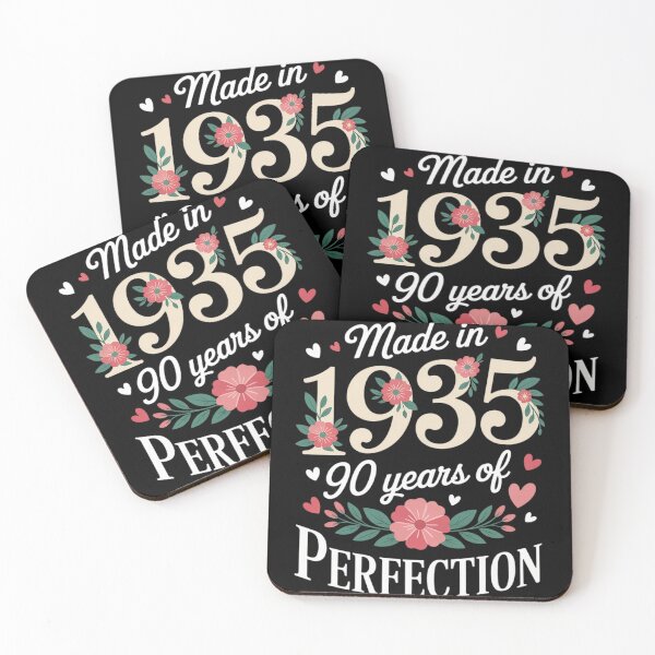 Item preview, Cute 90 Year Old Made In 1935 Floral 90th Birthday  designed and sold by InspiredFoul.