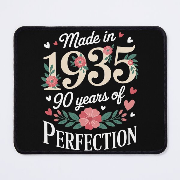 Item preview, Cute 90 Year Old Made In 1935 Floral 90th Birthday designed and sold by InspiredFoul.