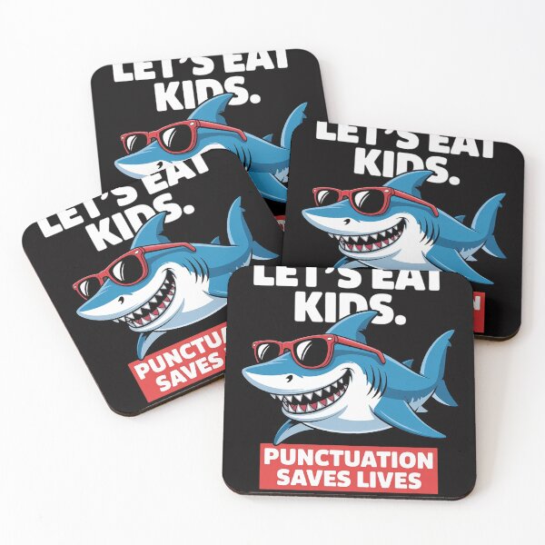Item preview, Let's Eat Kids Punctuation Saves Lives Sharks Grammar designed and sold by CareTopping.
