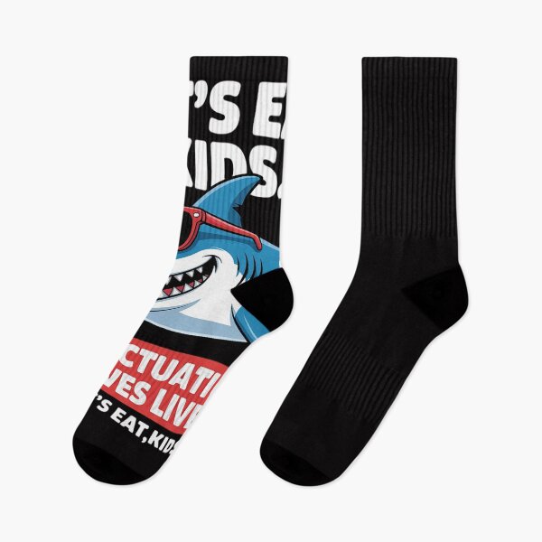 Item preview, Let's Eat Kids Punctuation Saves Lives Sharks Grammar designed and sold by CareTopping.