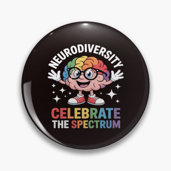 Item preview, Neurodiversity Brain Celebrate The Spectrum designed and sold by TechnicalSara.