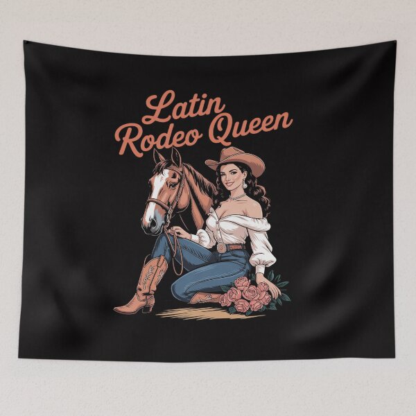Item preview, Latin Rodeo Queen Mexican Latina Cowgirl Cowboy Western designed and sold by CareTopping.