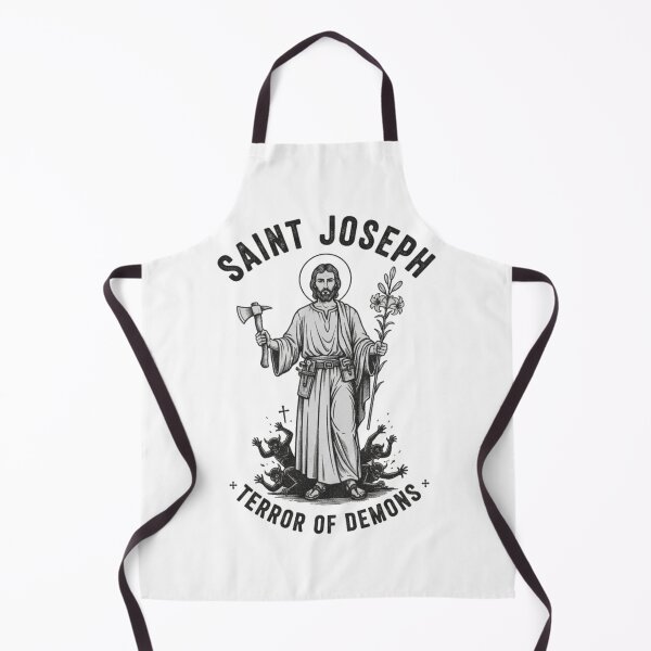 Item preview, Saint Joseph Terror of Demons - Patron of the Church & Workers Design designed and sold by TheCatholicBrew.