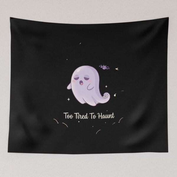 Item preview, Too Tired To Haunt Cute Pastel Ghost designed and sold by ZP-Designs.