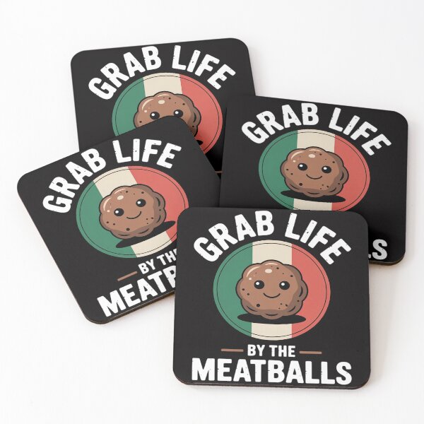 Item preview, Italian Chef Grab Life By The Meatballs Italy Italia designed and sold by CareTopping.