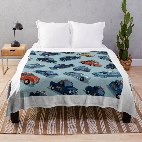 Item preview, Police cars pattern for boys  designed and sold by SmileshareShop.