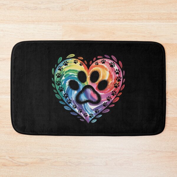 Item preview, Tie Dye Love Dog Paw Print Heart Animal Lover9  designed and sold by InspiredFoul.