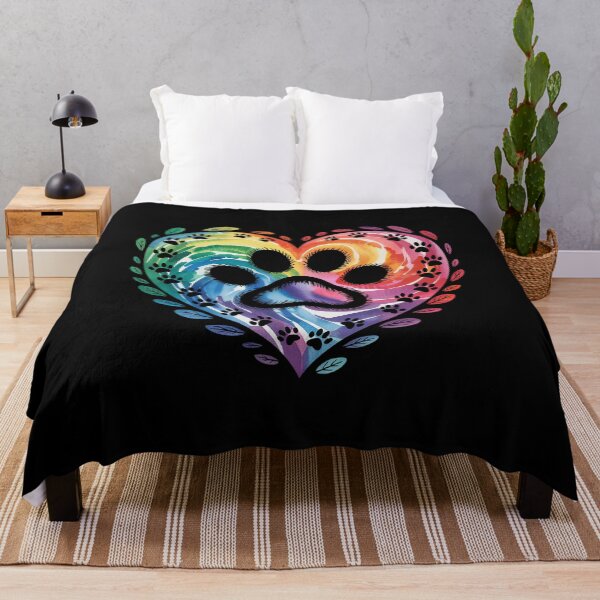 Item preview, Tie Dye Love Dog Paw Print Heart Animal Lover9 designed and sold by InspiredFoul.