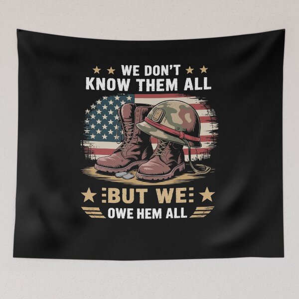 Item preview, We Owe Them All Partiotic Veterans Day Memorial Day designed and sold by HeinzanoWeno.