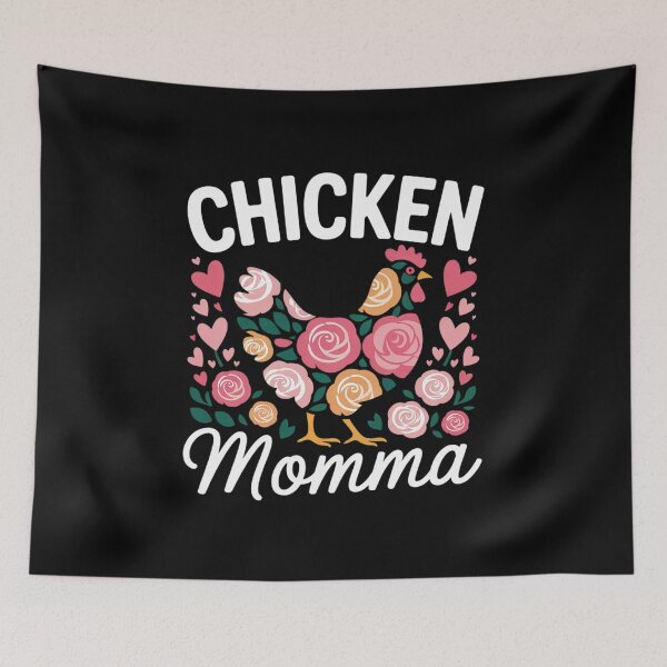 Item preview, Cute Chicken Momma Floral Mom Mommy Mama Mothers Day Women  designed and sold by RsFilsingerArt.