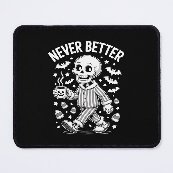 Item preview, Never Better Skeleton Halloween Pumpkin Spice Latte Coffee designed and sold by TechnicalSara.
