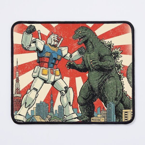 Item preview, Gundam vs Godzilla designed and sold by LgndryPhoenix.