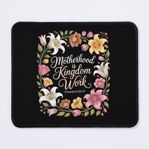 Item preview, Motherhood Is Kingdom Work Floral Christian Mom Mothers Day designed and sold by MaryoKing.