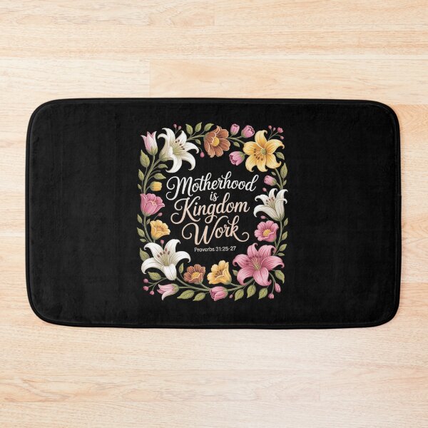 Item preview, Motherhood Is Kingdom Work Floral Christian Mom Mothers Day designed and sold by MaryoKing.