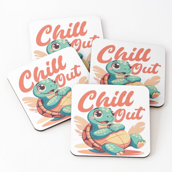 Item preview, Chill Out Turtle T-Shirt Men Women Funny Cute Cartoon Tee Top designed and sold by IvoryArtDesign.